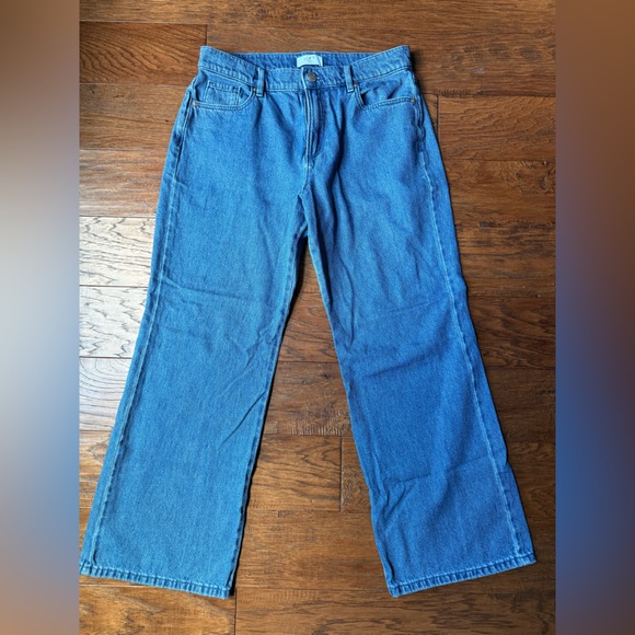 LOFT Outlet 100% cotton wide leg jeans - Picture 1 of 5